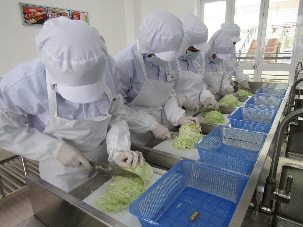 Đào tạo nghề chế biến thực phẩm tại trung tâp đào tạo nghề của Công Ty Cổ Phần Cung Ứng Nhân Lực Châu Á